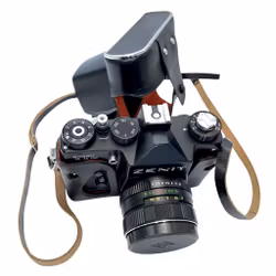 Zenit TTL analoga kamera med original skinnfodral