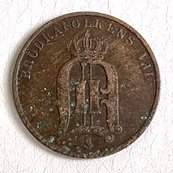 2 ÖRE 1880 Svenska Mynt