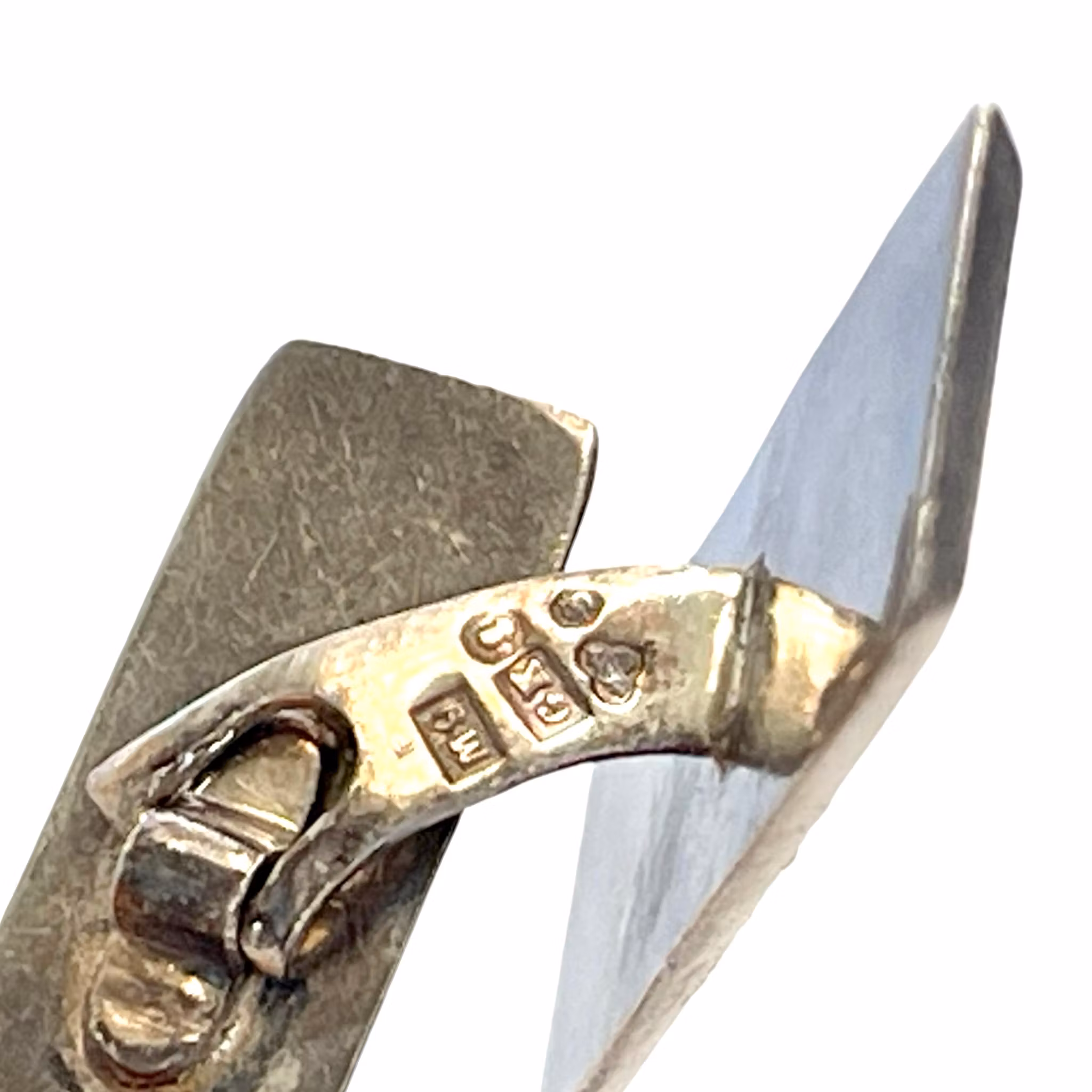 Gemelli in argento, francobolli originali GK Stoccolma 1962