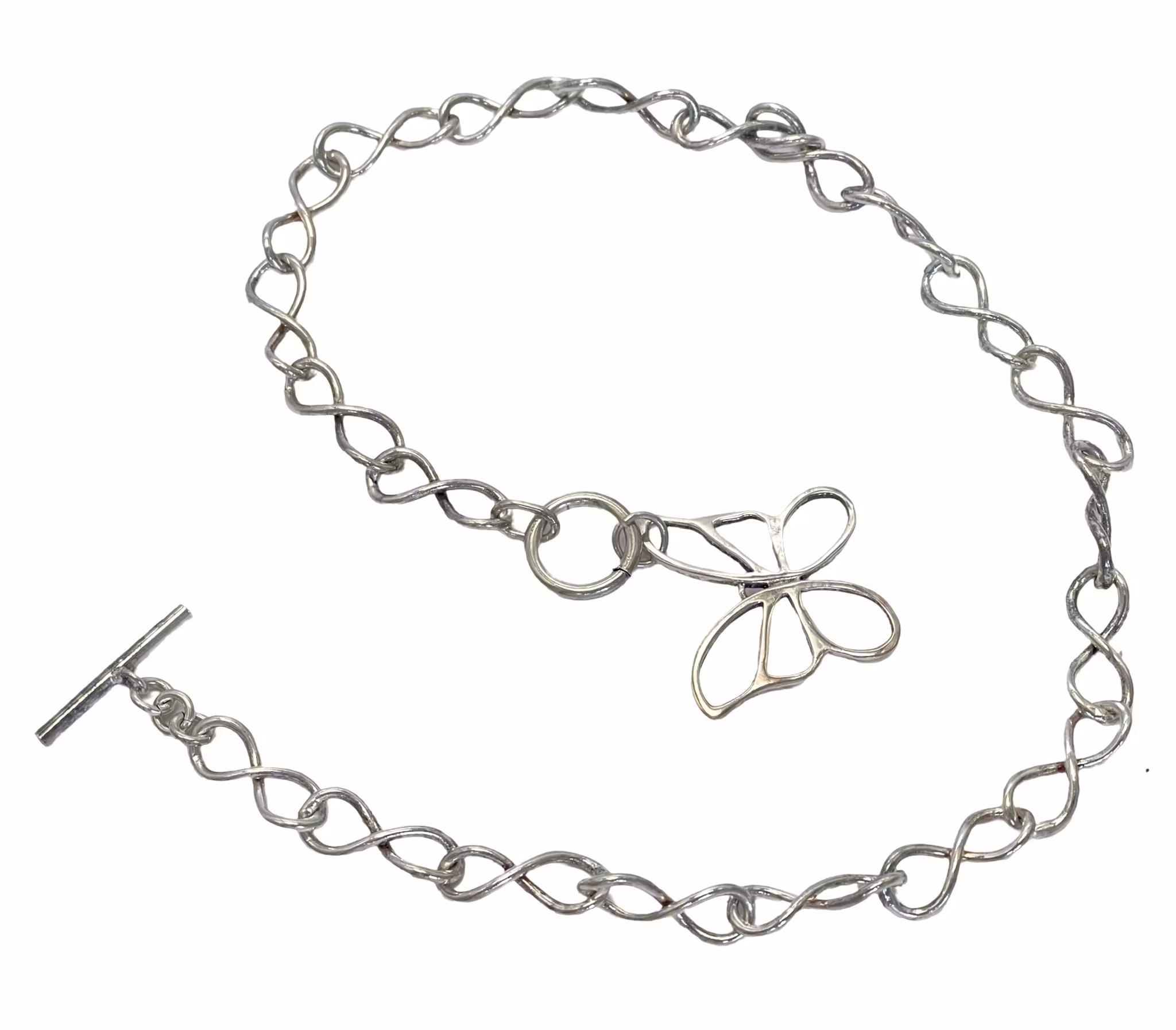 Halsband fjäril, sterling silver 925