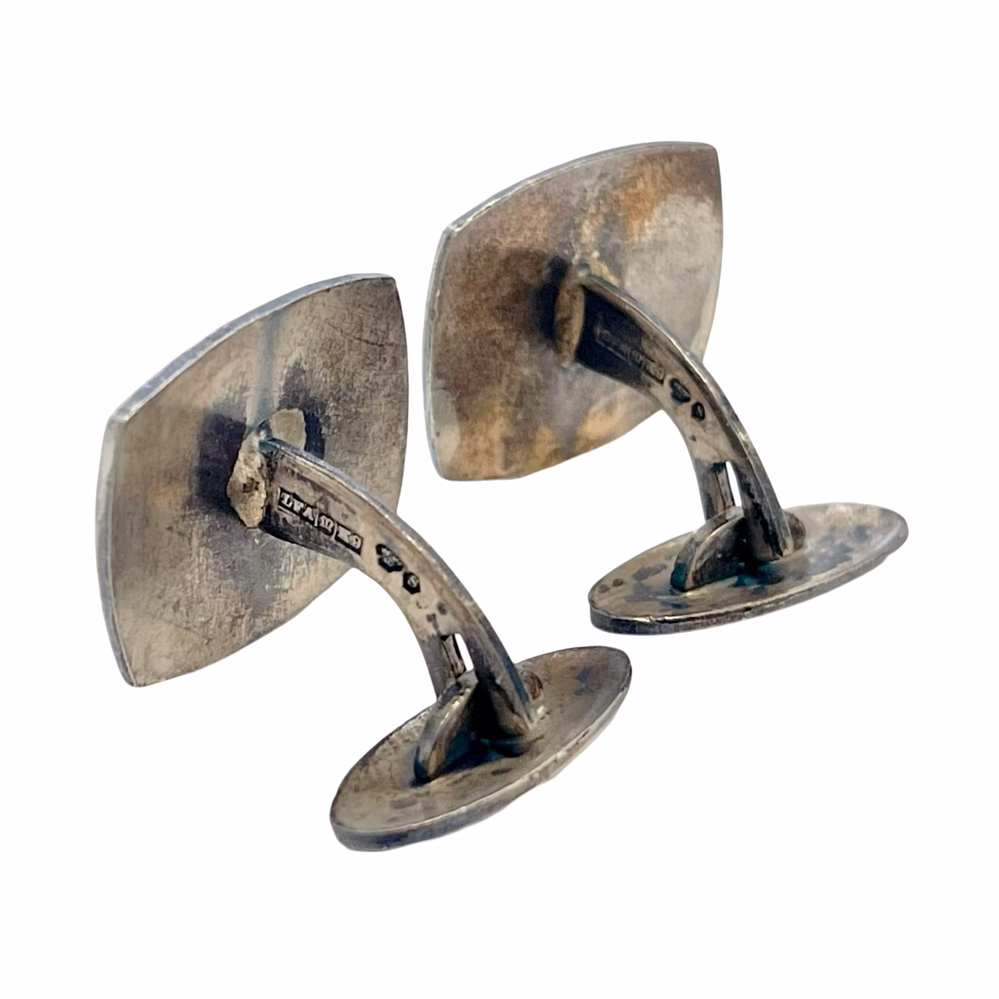 LFA zilveren manchetknopen Stockholms Tidningen Riksskytte 1960