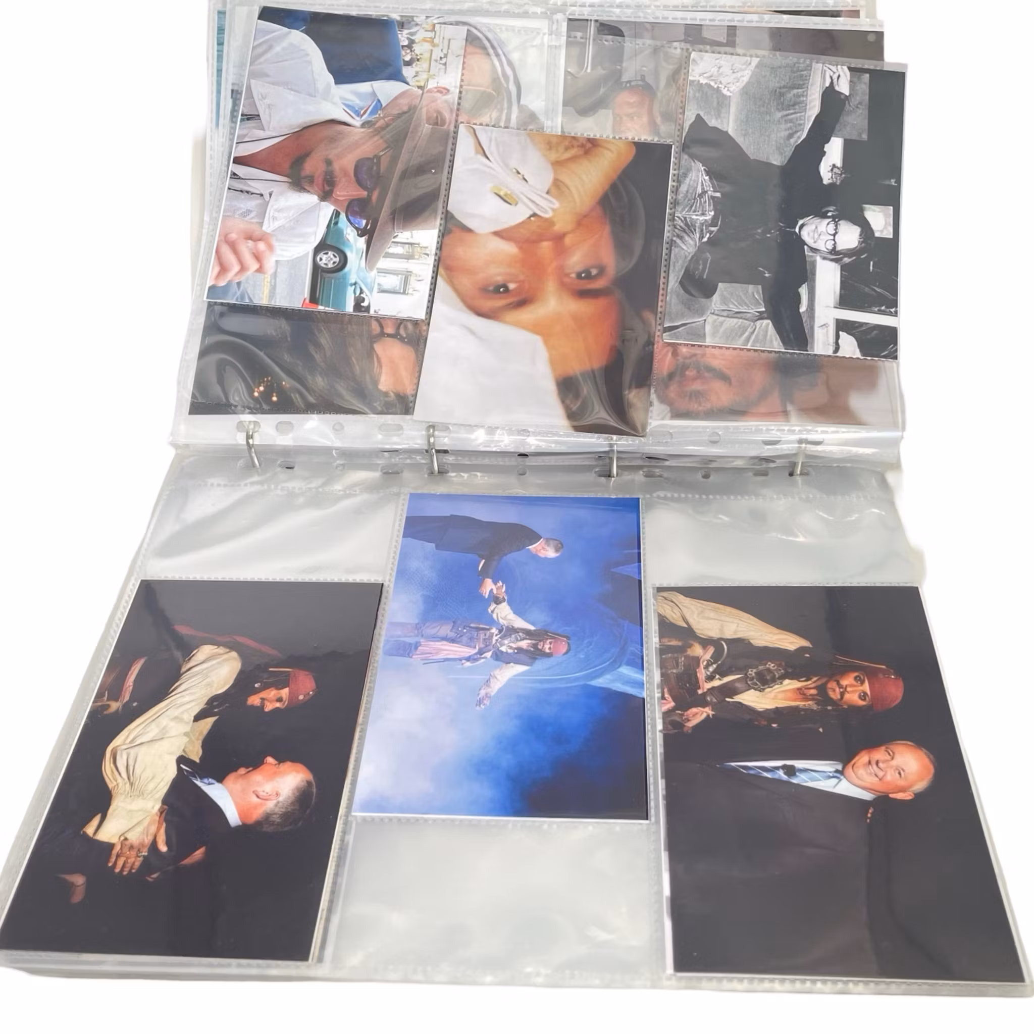 Jack Sparrow Johnny Depp, Album med fotografier,  sammanlagt ca 225 fotografier