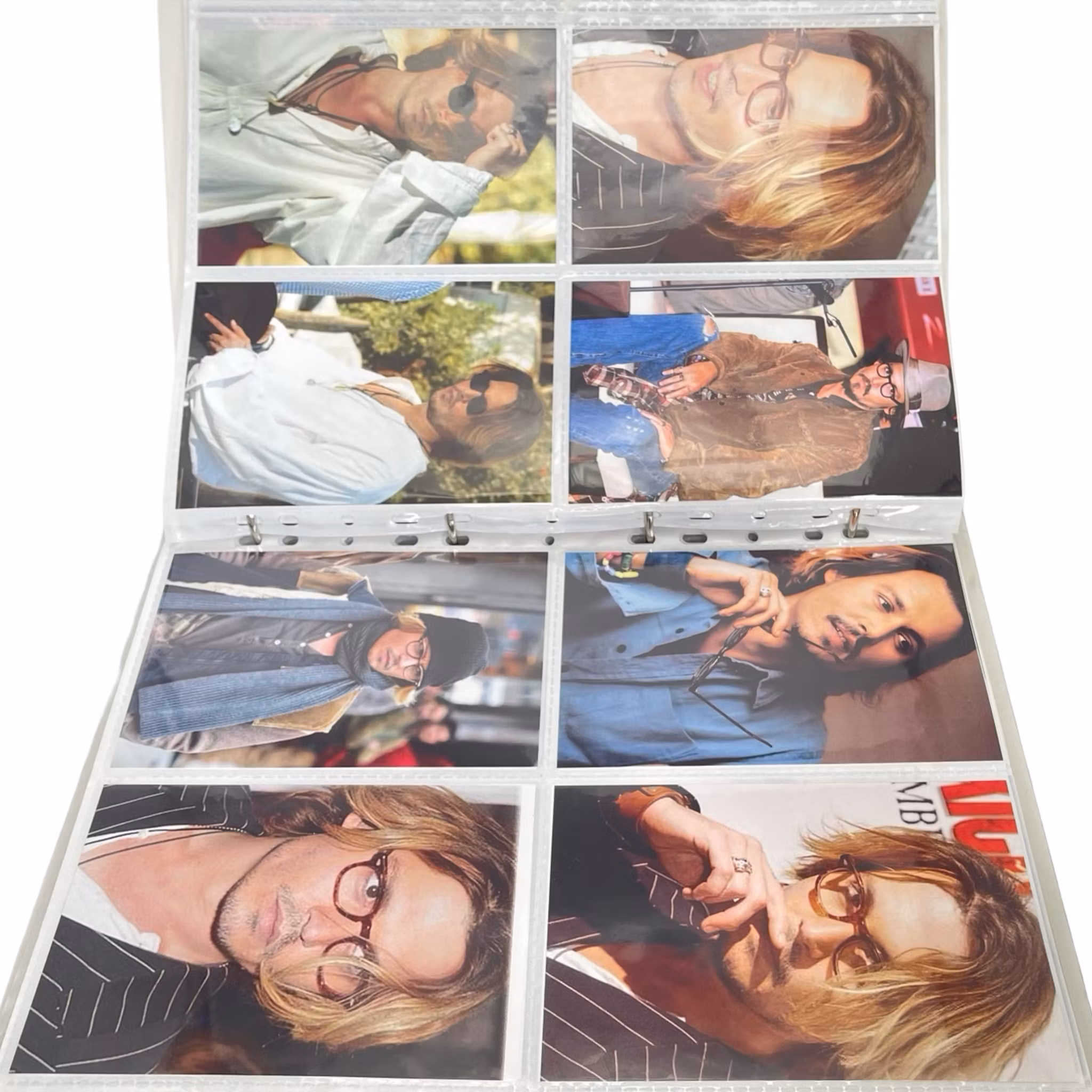 Jack Sparrow Johnny Depp, Album med fotografier,  sammanlagt ca 225 fotografier