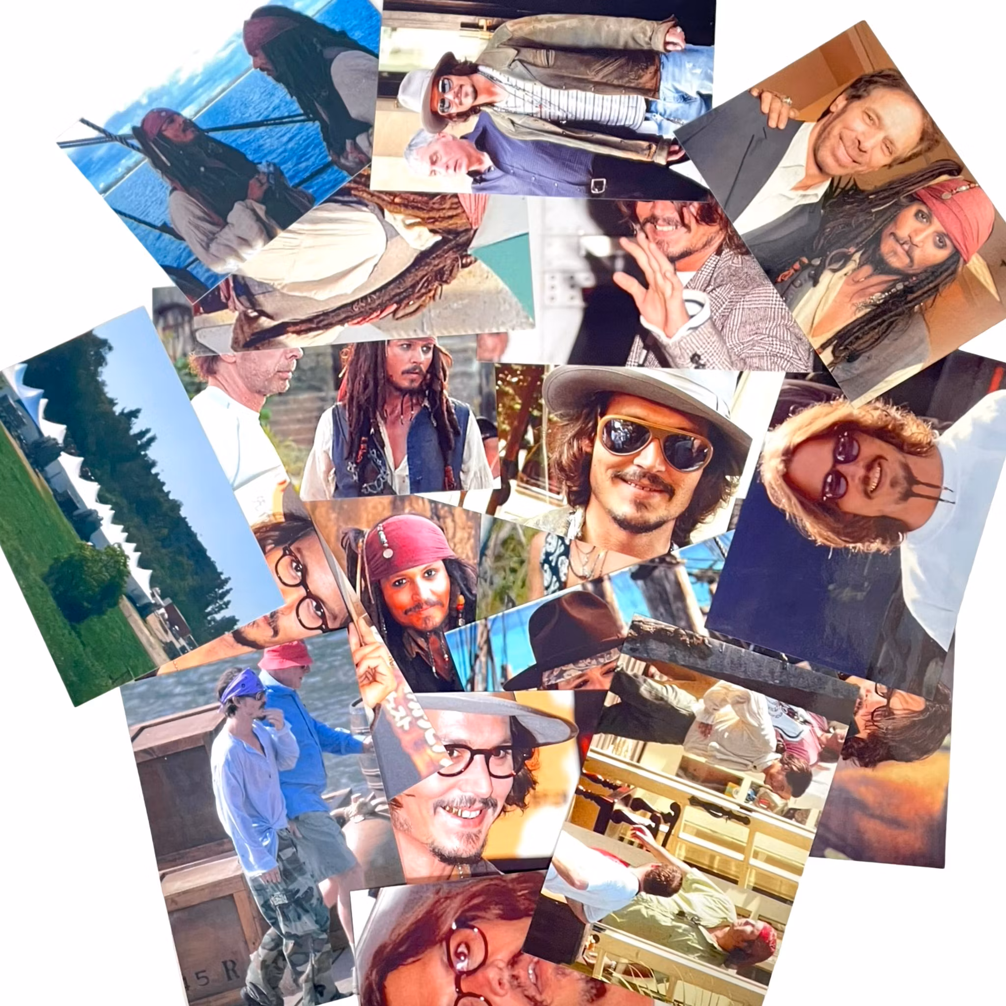 Jack Sparrow Johnny Depp, Album med fotografier,  sammanlagt ca 225 fotografier