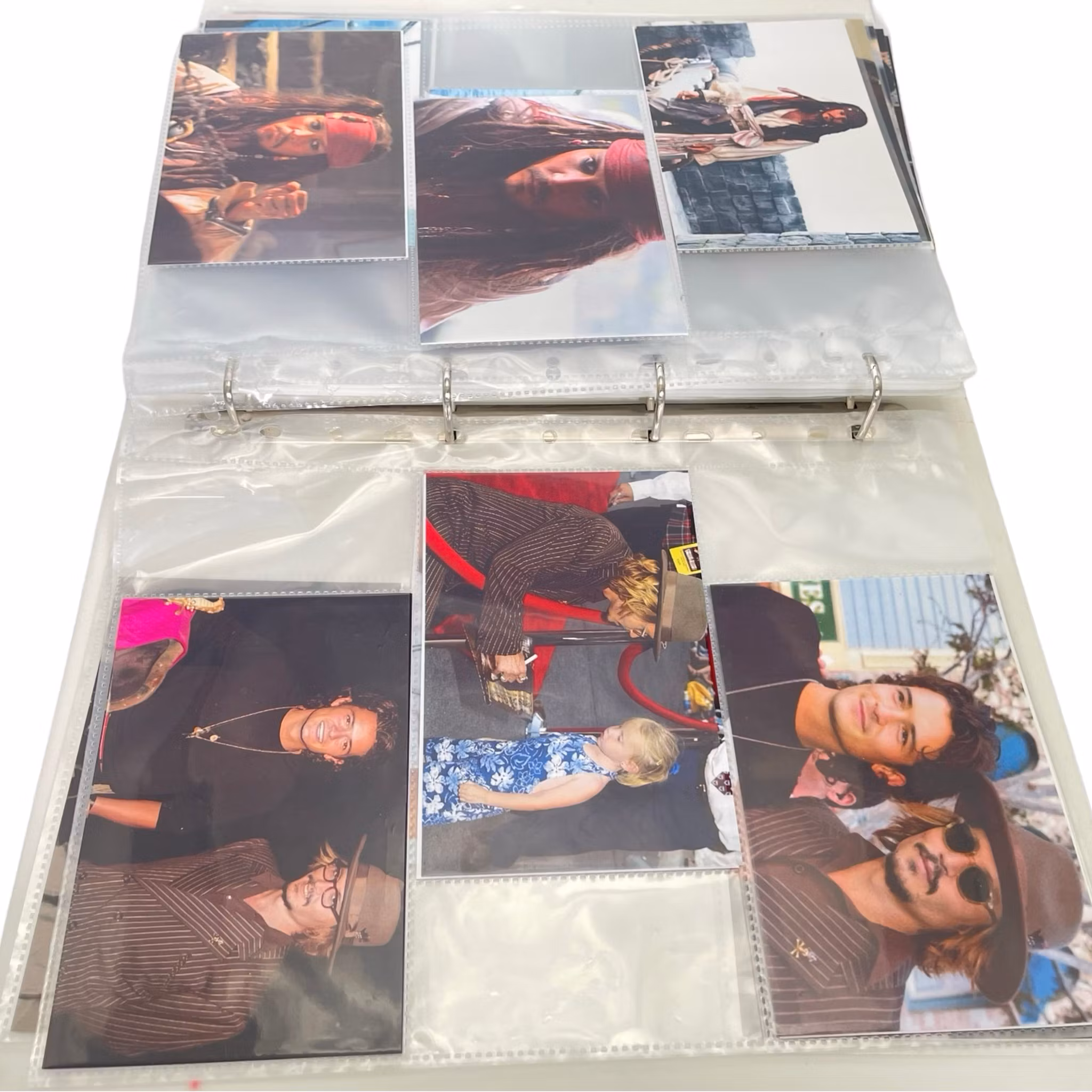 Jack Sparrow Johnny Depp, Album med fotografier,  sammanlagt ca 225 fotografier