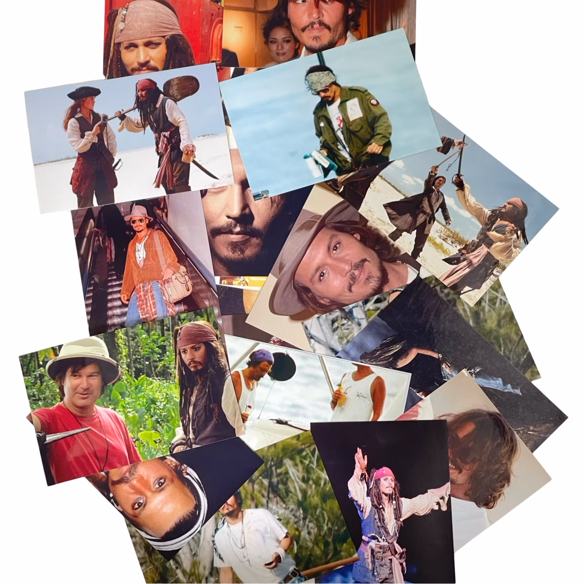 Jack Sparrow Johnny Depp, Album med fotografier,  sammanlagt ca 225 fotografier