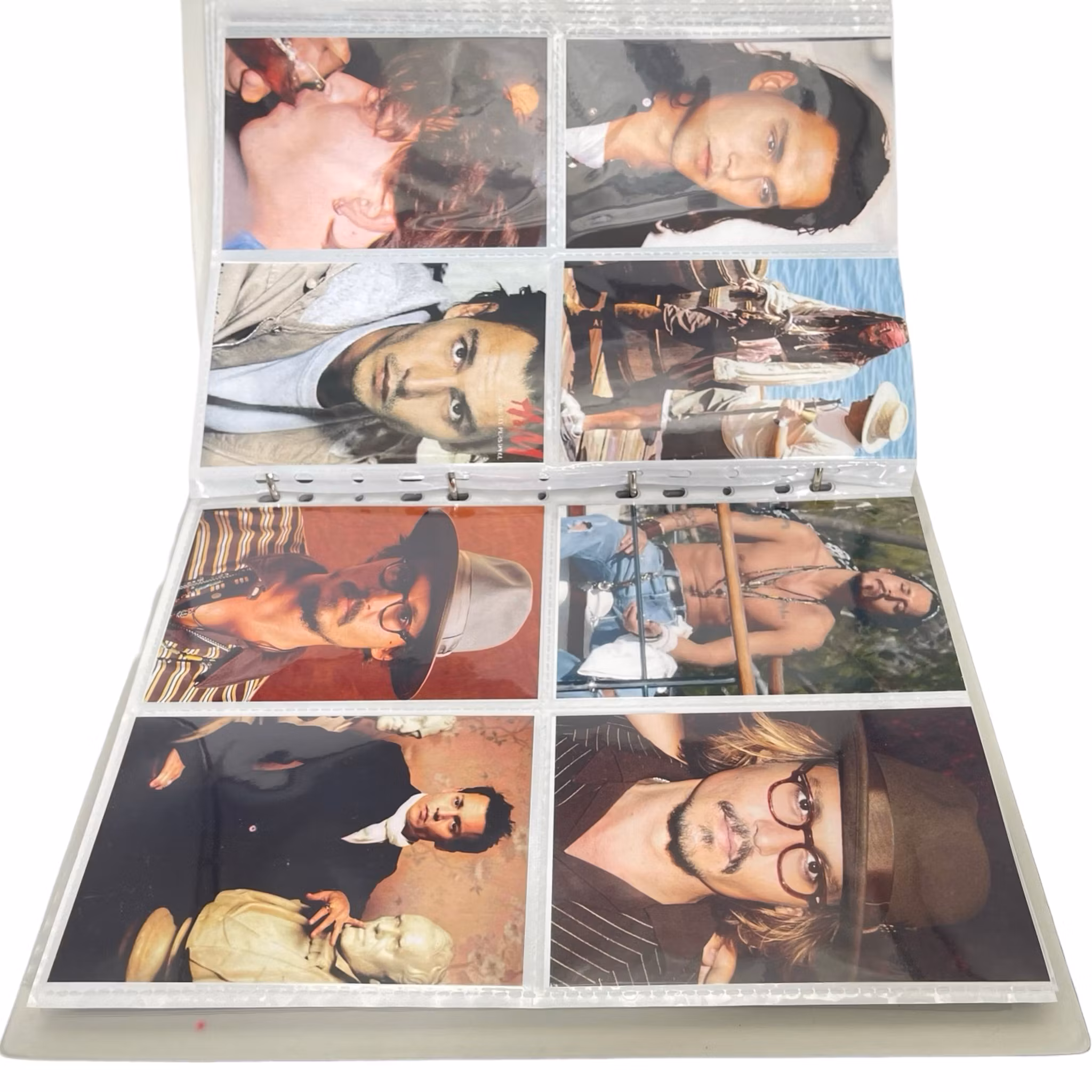 Jack Sparrow Johnny Depp, Album med fotografier,  sammanlagt ca 225 fotografier