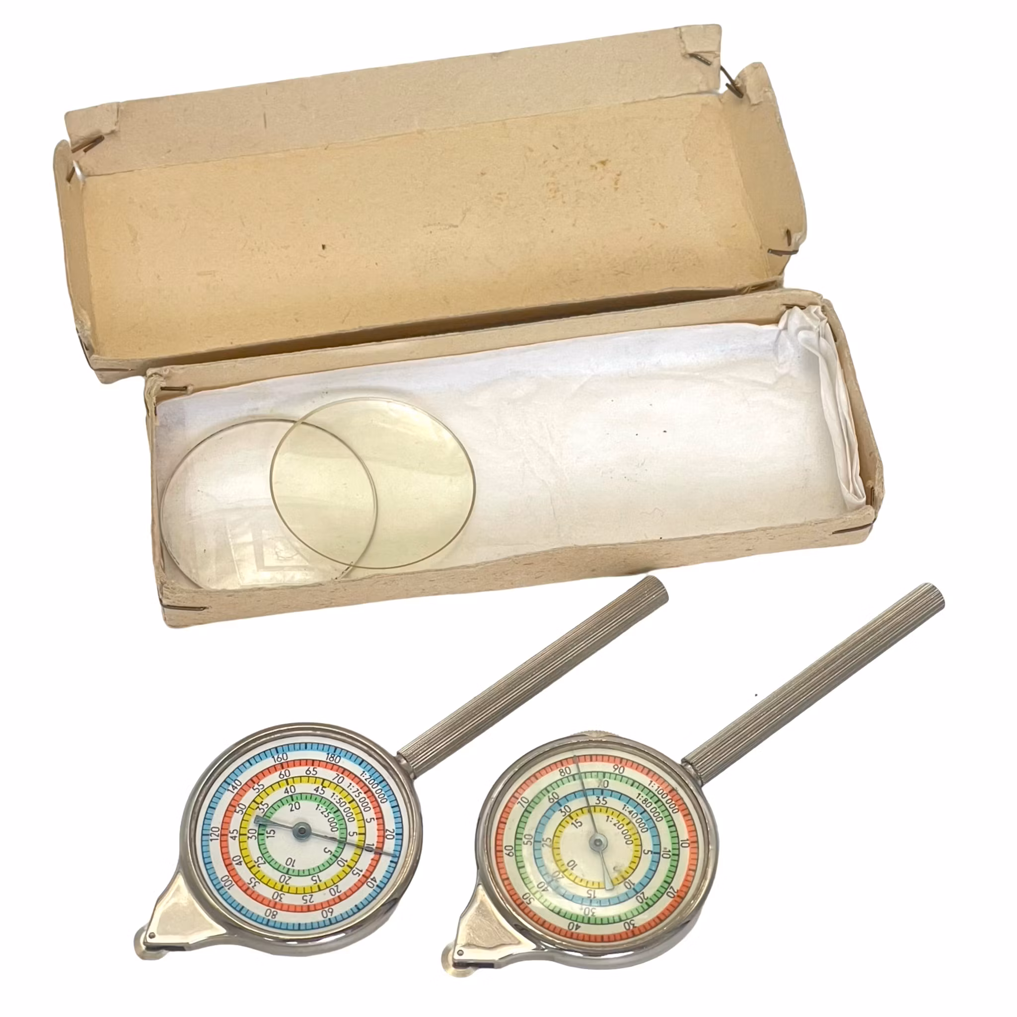 2 St, medidor de mapa, medidor de distancia