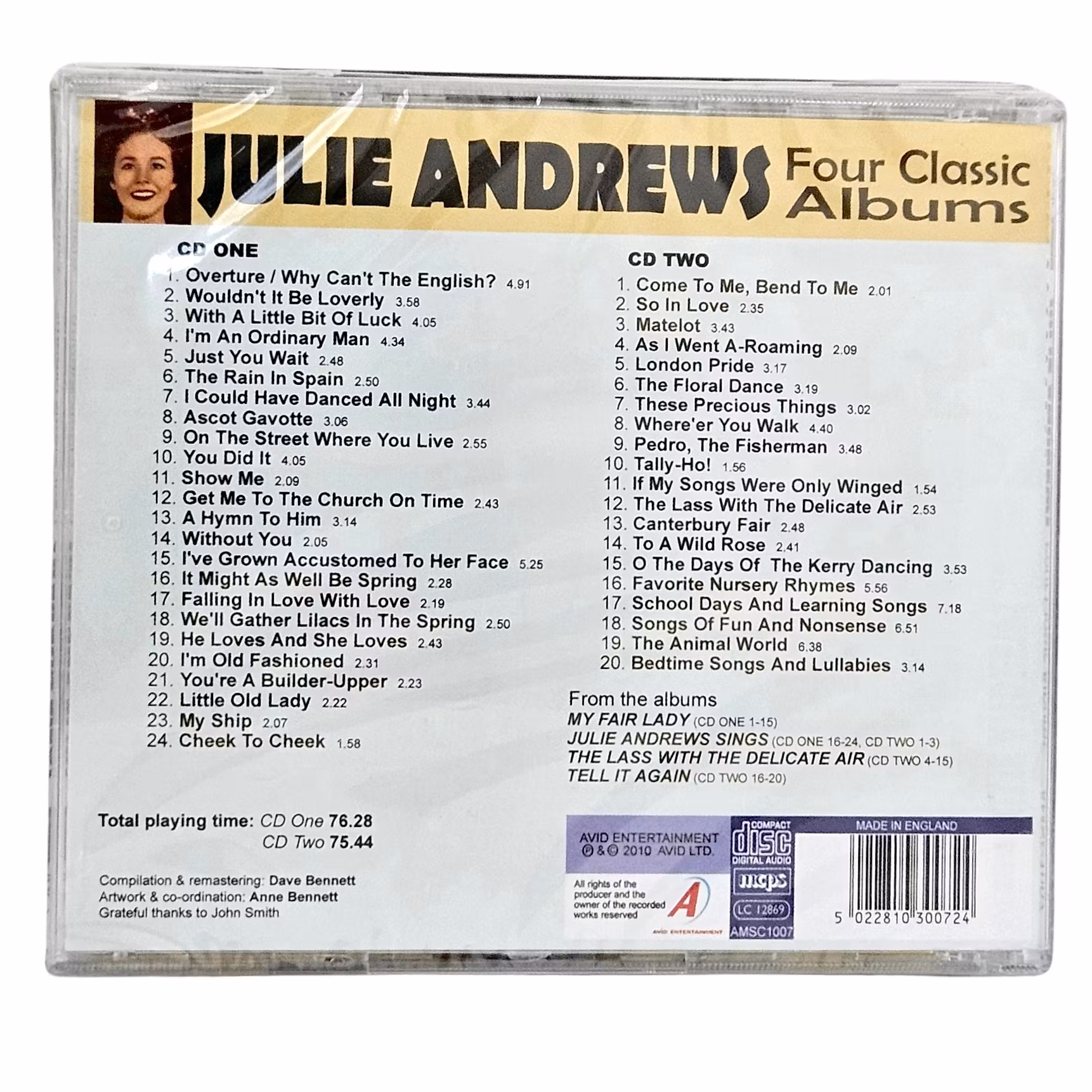 Julie Andrews Four Classic Albums, CD NEW