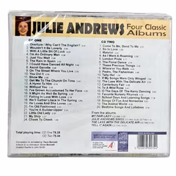 Julie Andrews Four Classic Albums, CD NEW