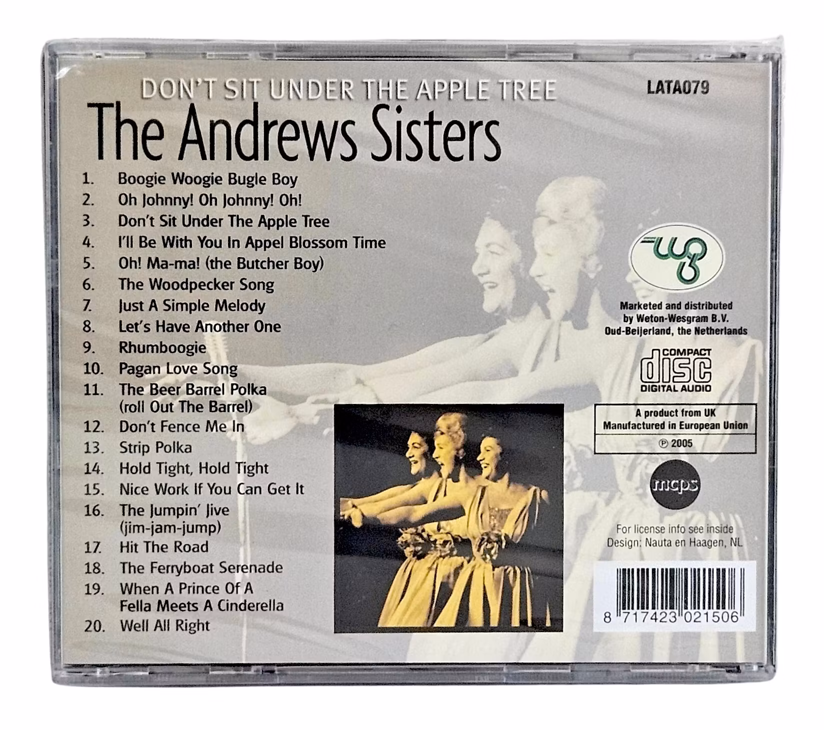 The Andrews Sisters, Zit niet onder de appelboom, CD NIEUW