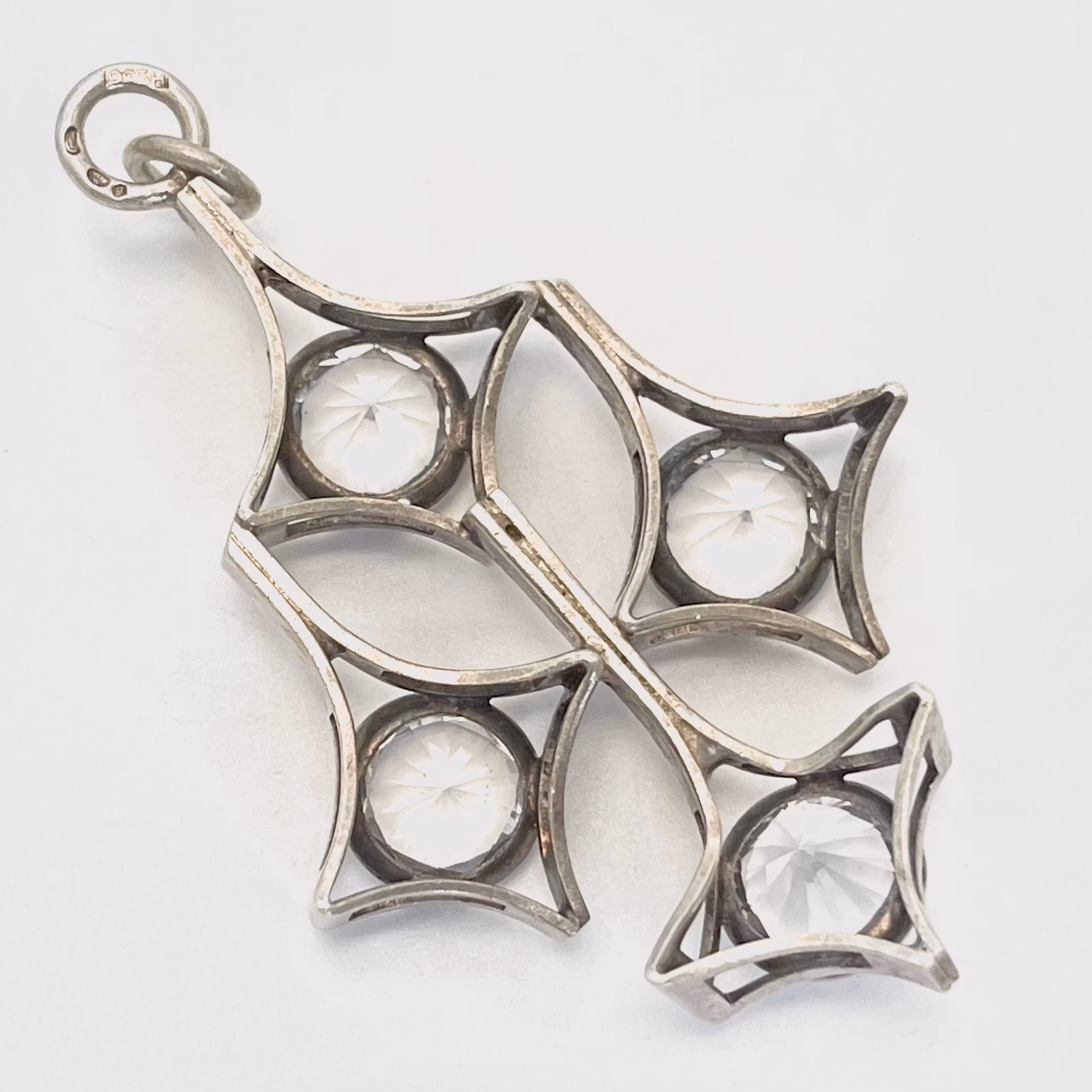 Kultaseppä Salovaara, sterlingsilver hänge med bergkristall, Finland