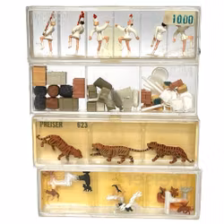 Preiser 4 st, Miniatyr figurer HO 272, 623, 4165...