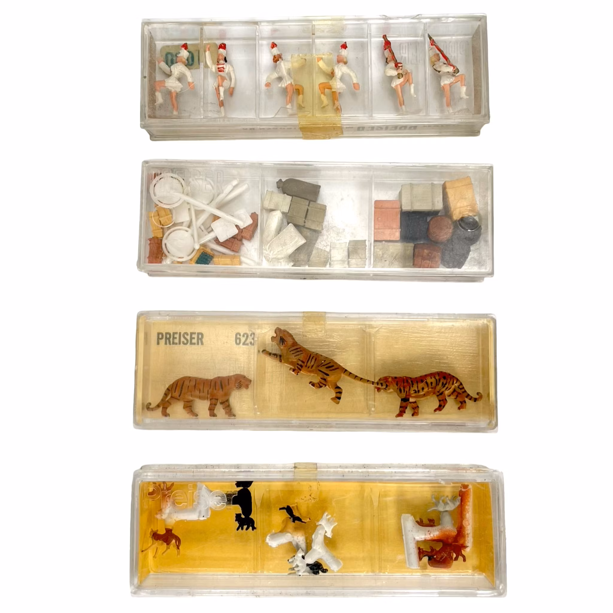 Preiser 4 Stück, Miniaturfiguren HO