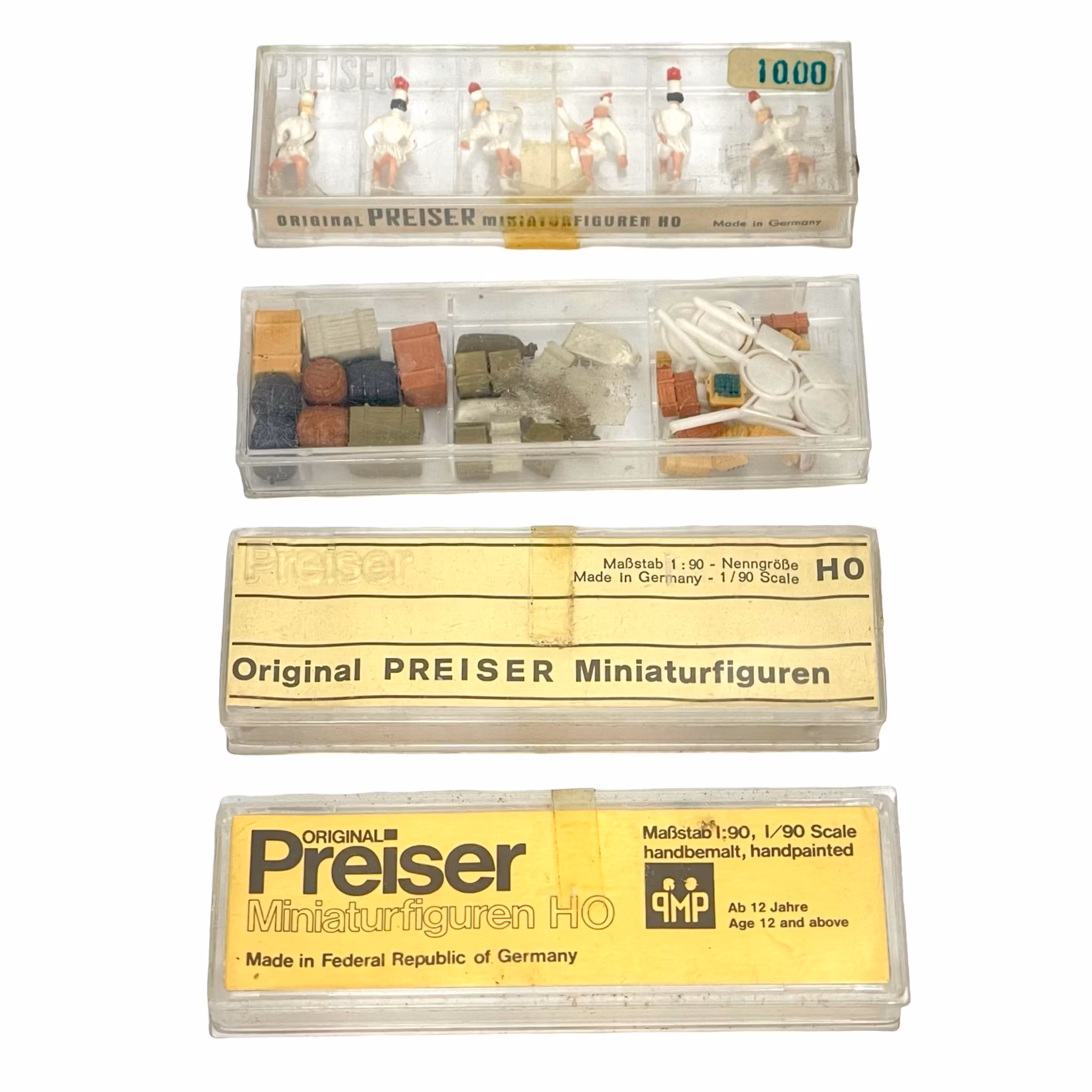 Preiser 4 Stück, Miniaturfiguren HO