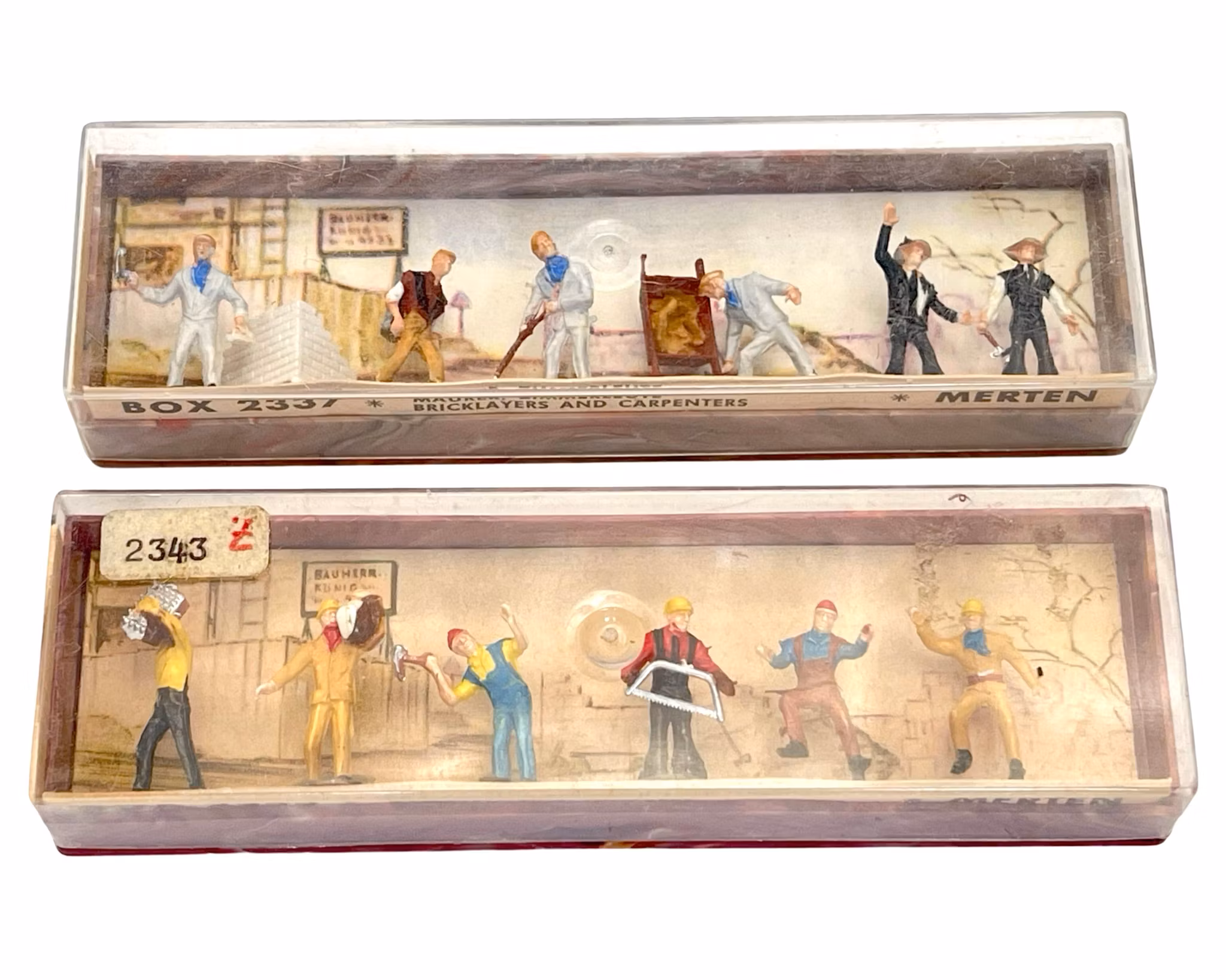 Merten 4 szt., Miniaturowe figurki HO 2132, 2240, 2337, 2343