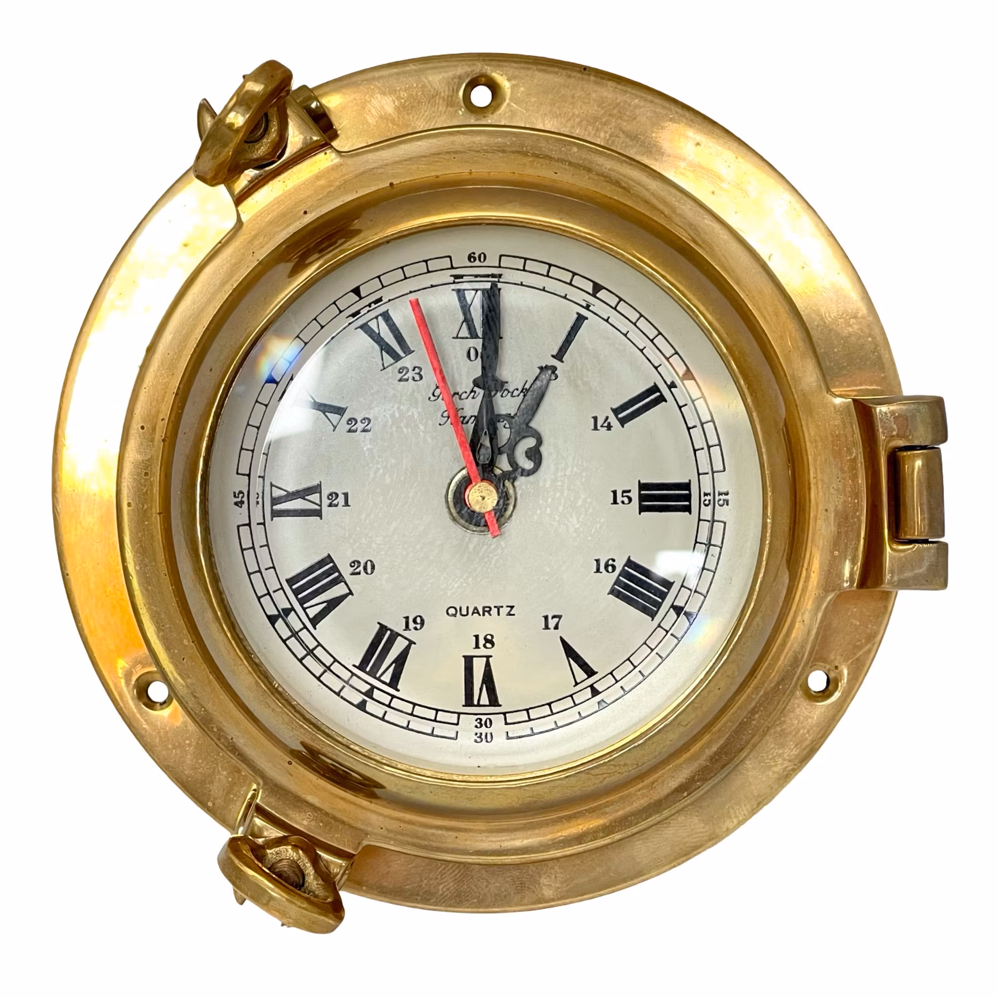 Skeppsur - Gorch Fock - Hamburg, mässing, quartz.