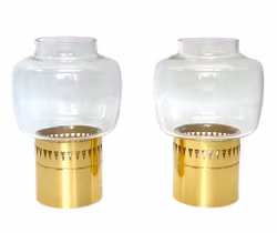 Ljuslyktor - Hans Agne Jakobsson - Markaryd - Mässing - Glas