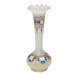 Vase, handbemalt aus Opalglas