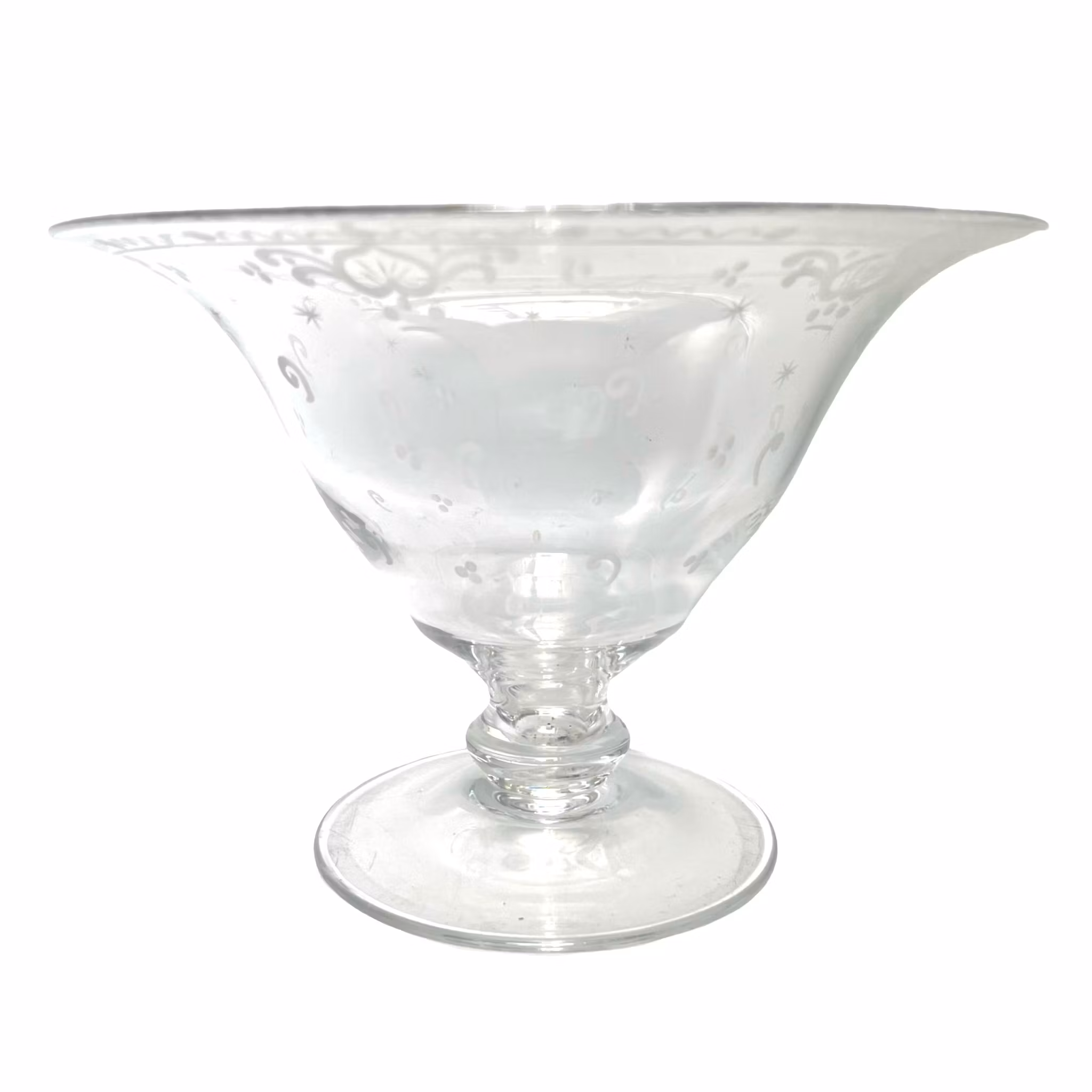 Cuenco a pie - Kosta - firmado no. 91