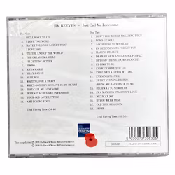 Jim Reeves, Just Call Me Lonesome, CD NOUVEAU