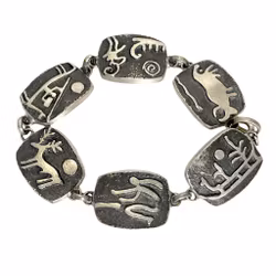 vintage, Bengt Blomqvist, Suède, Bracelet en étain