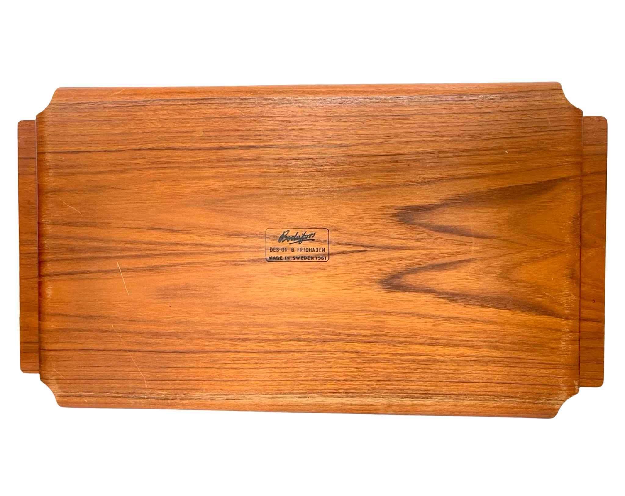 Bertil Fridhagen - Bodafors - Dienblad in teakhout, 1961 Zweden