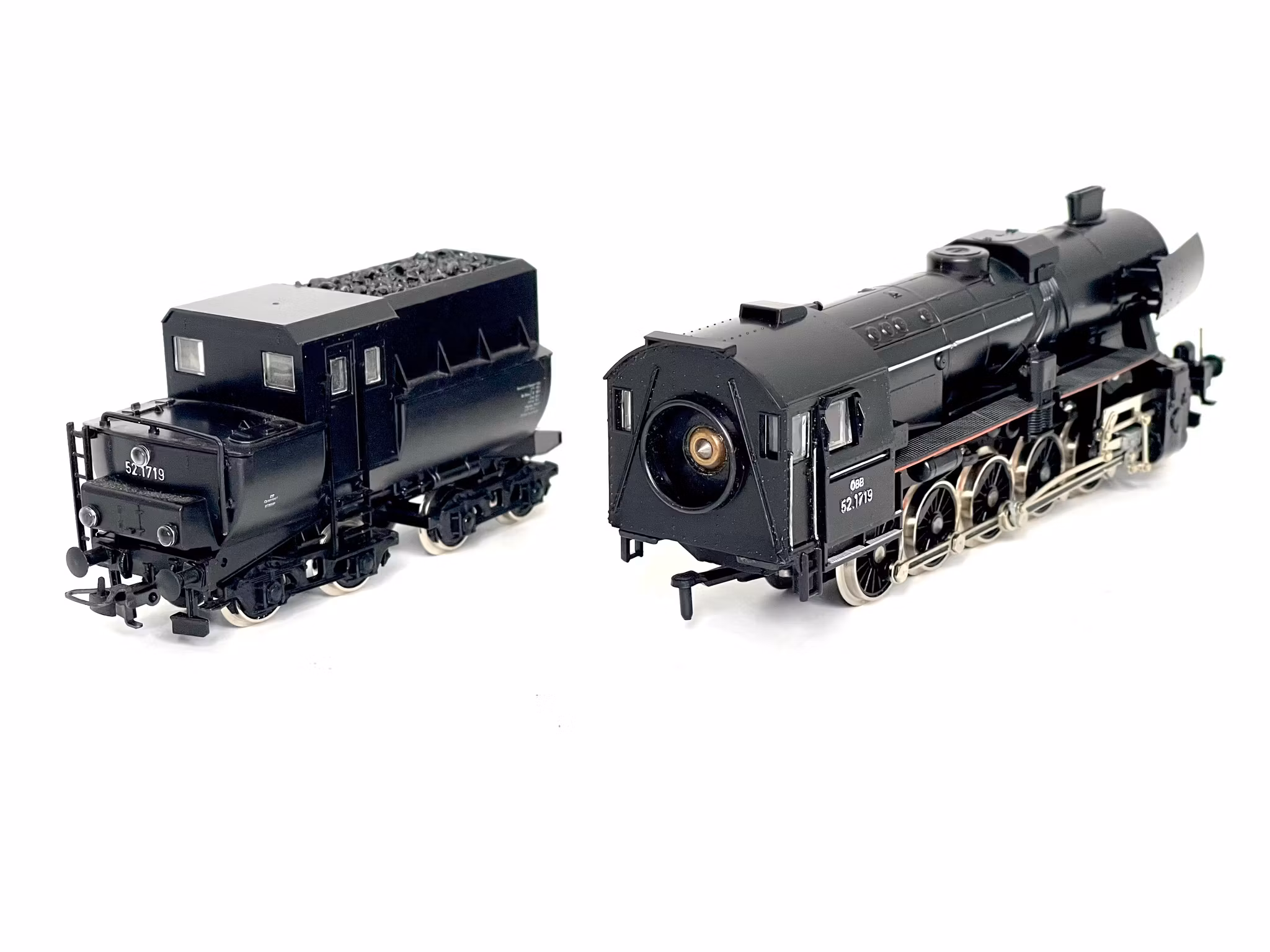 Locomotora de vapor Kleinbahn D 52 1719 ÖBB Auxiliar con vagón auxiliar 9793