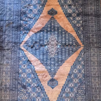 Handknuten Pakistansk Meddalion matta