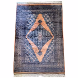 Tapis Meddalion pakistanais noué main, 240 x 160 cm