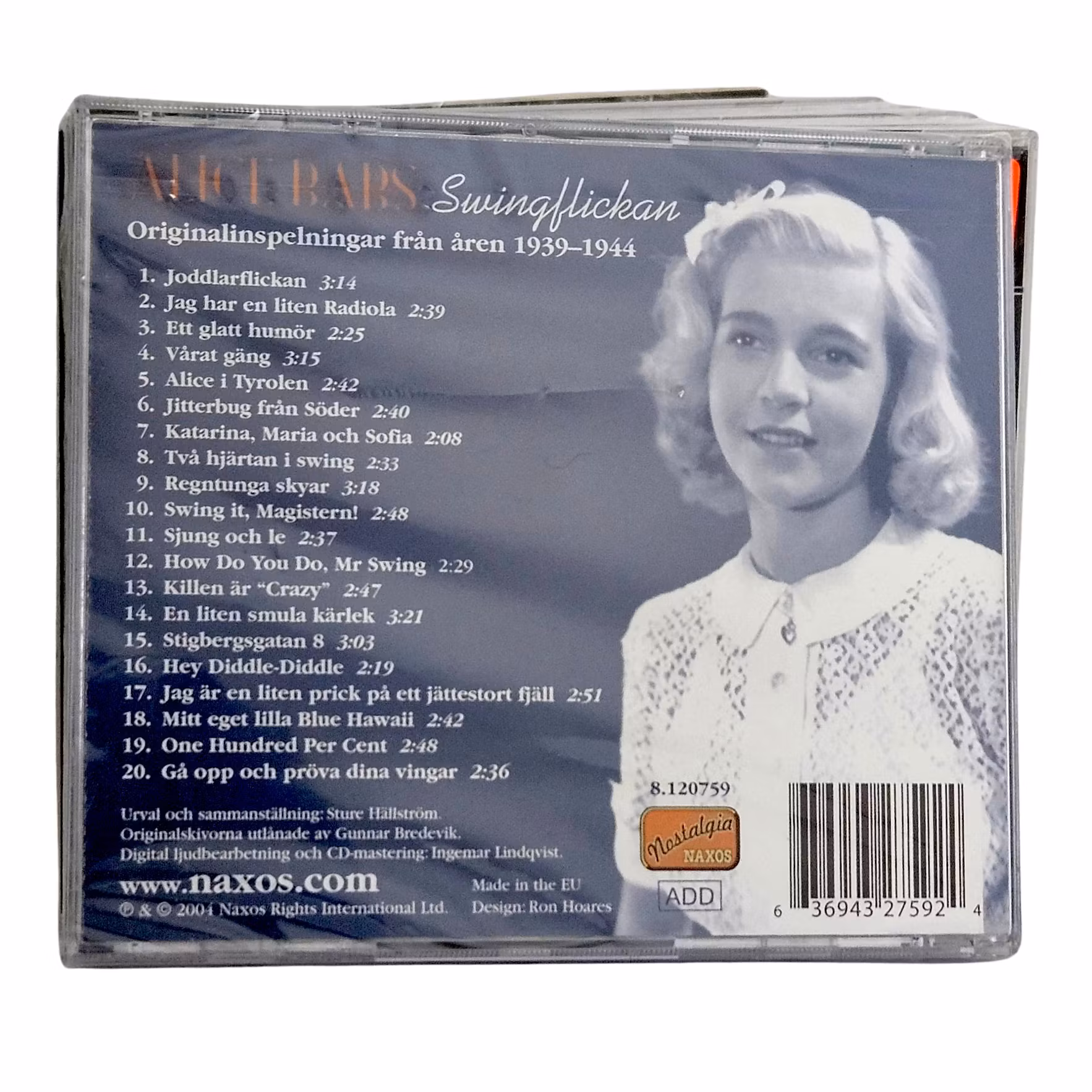 Alice Babs, Swingflickan, CD NY