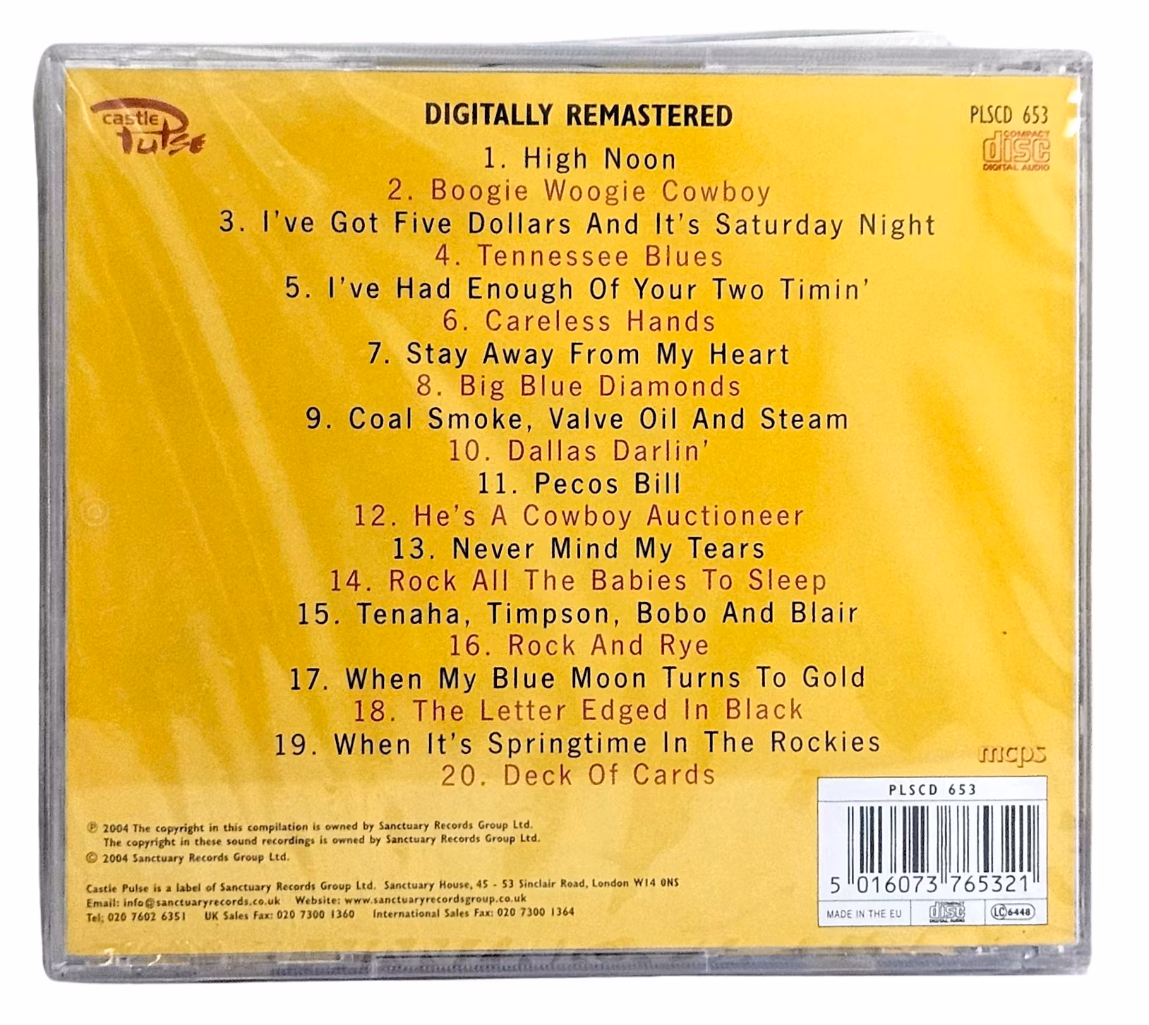 Tex Ritter, Famous Country Music Maker, CD NY