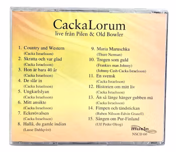 Cacka Lorum, Live Från Pilen & Old Bowler, CD NY