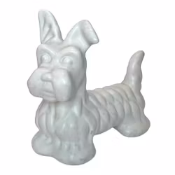 Märta Willborg, Upsala-Ekeby, Gefle. keramik hund figurin