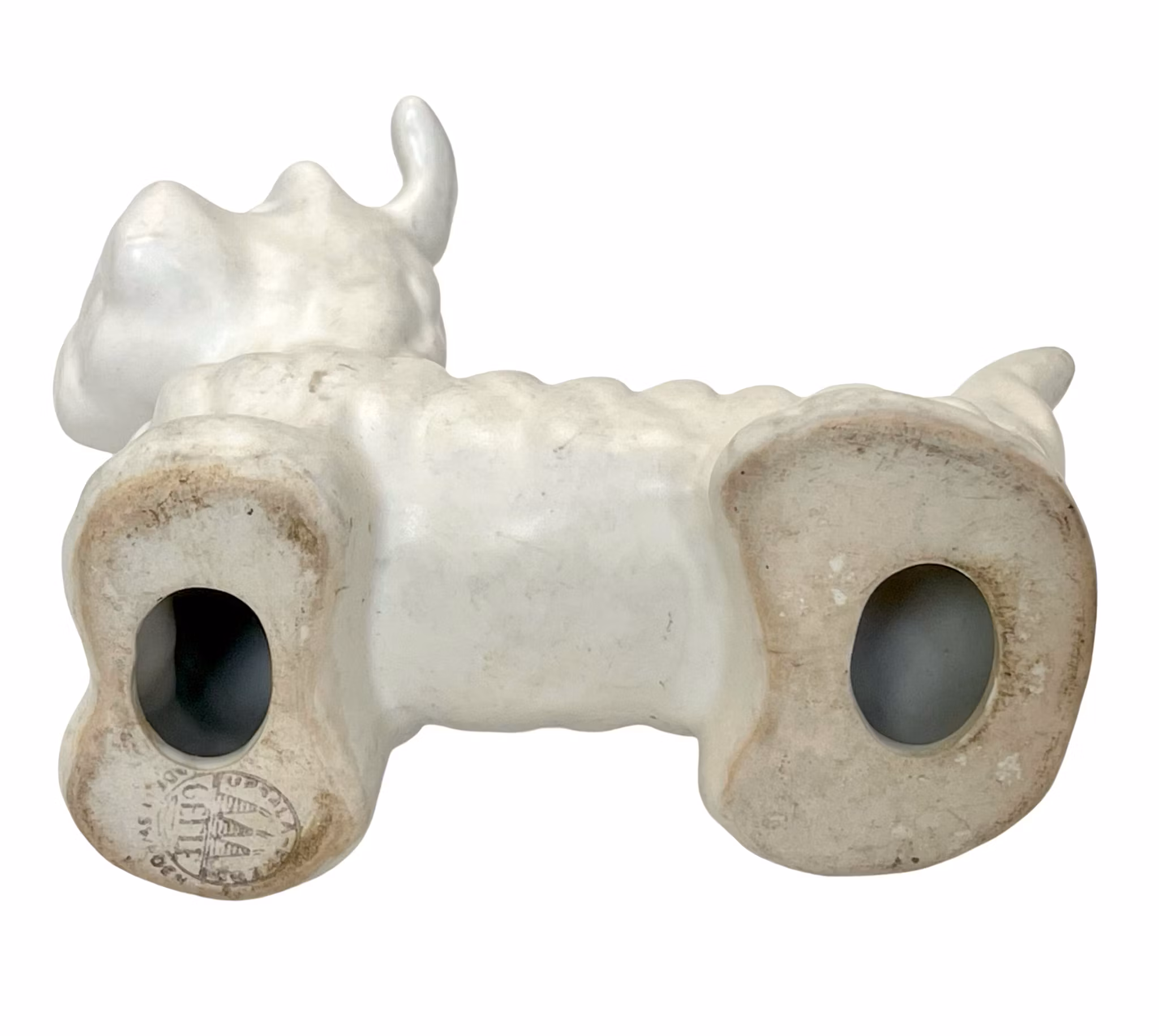 Märta Willborg, Upsala-Ekeby, Gefle. keramiek hondenbeeldje