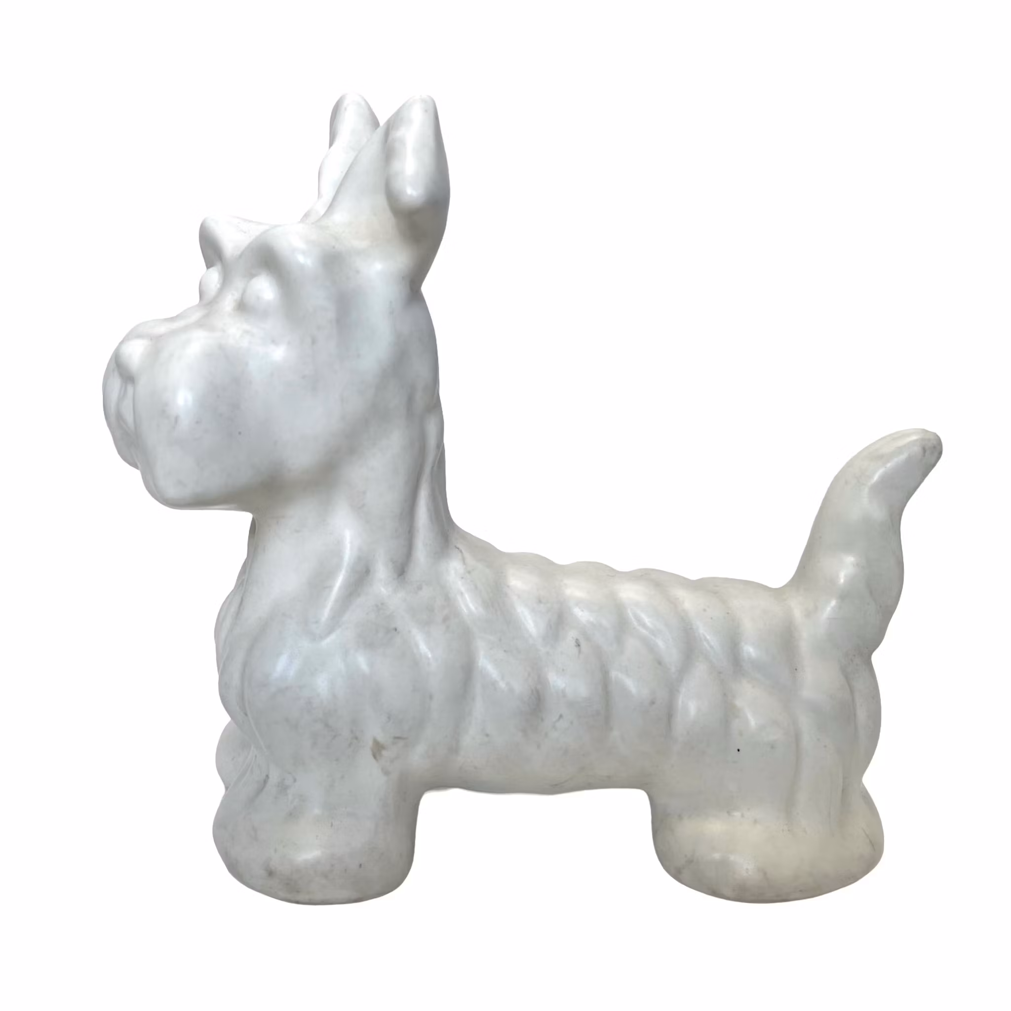 Märta Willborg, Upsala-Ekeby, Gefle. keramiek hondenbeeldje