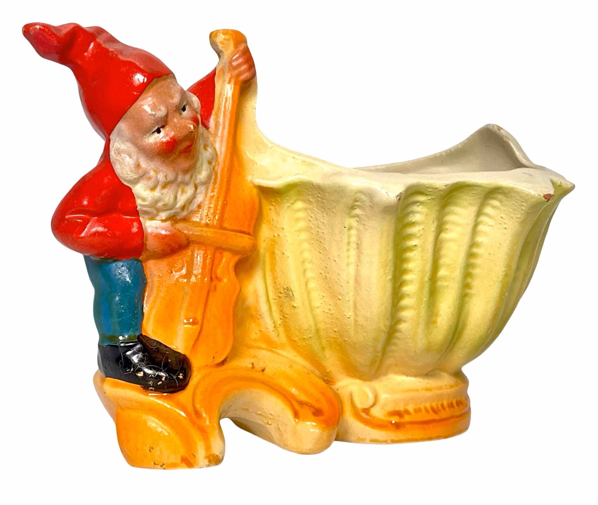 Tomte med Kruka Skål, keramik