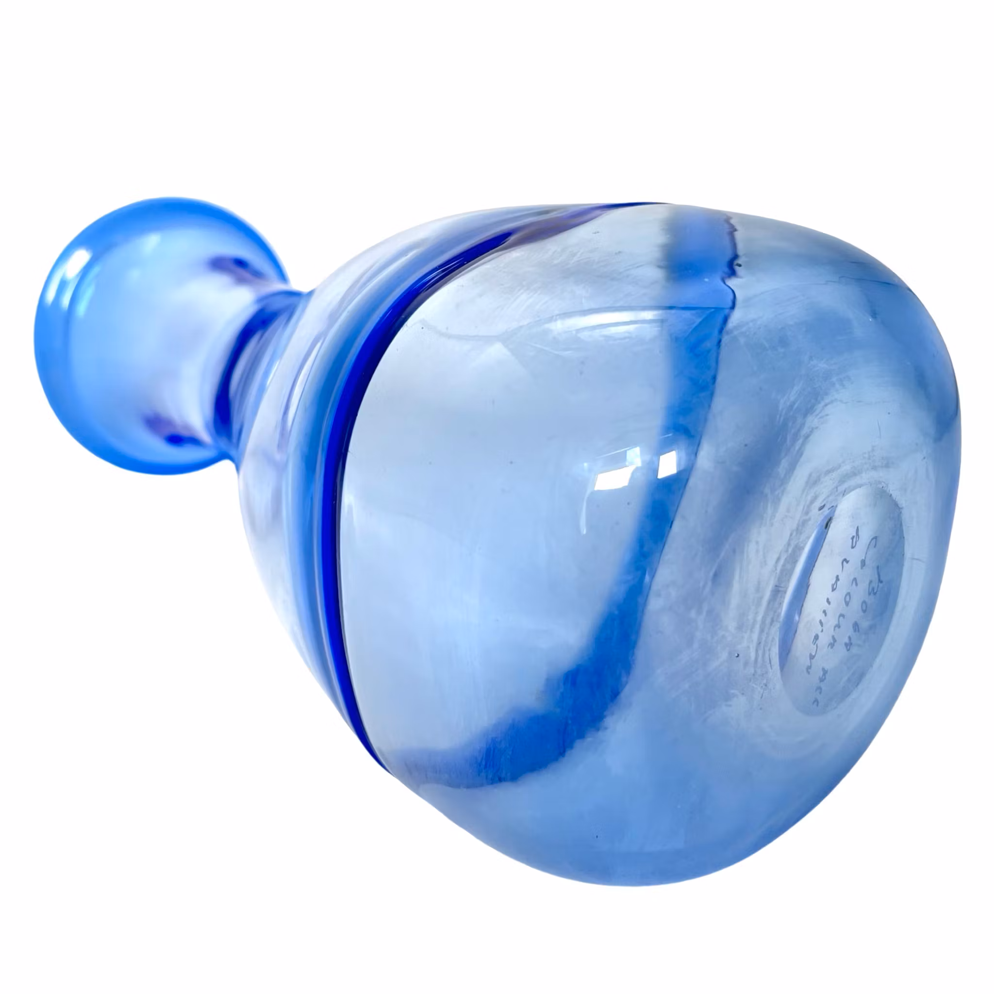 Bertil Vallien, carafe Vas, Kosta Boda, signée Color Acc