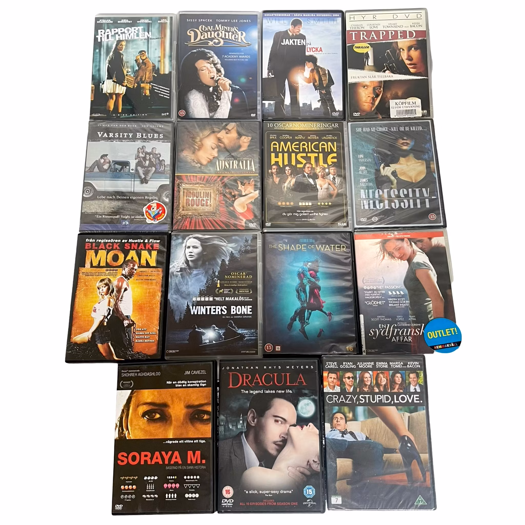 Colección de DVD de películas dramáticas, 15 piezas