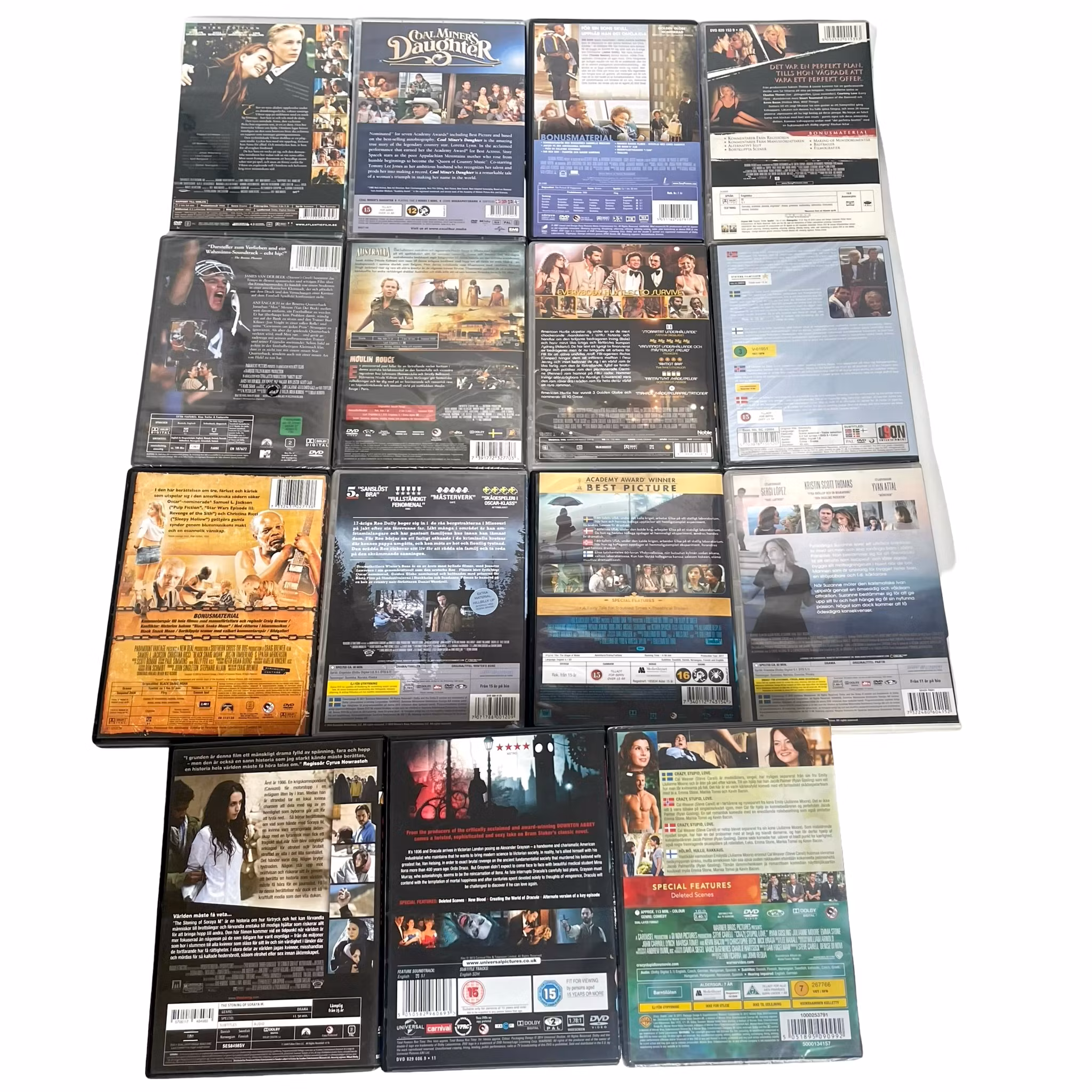 Colección de DVD de películas dramáticas, 15 piezas