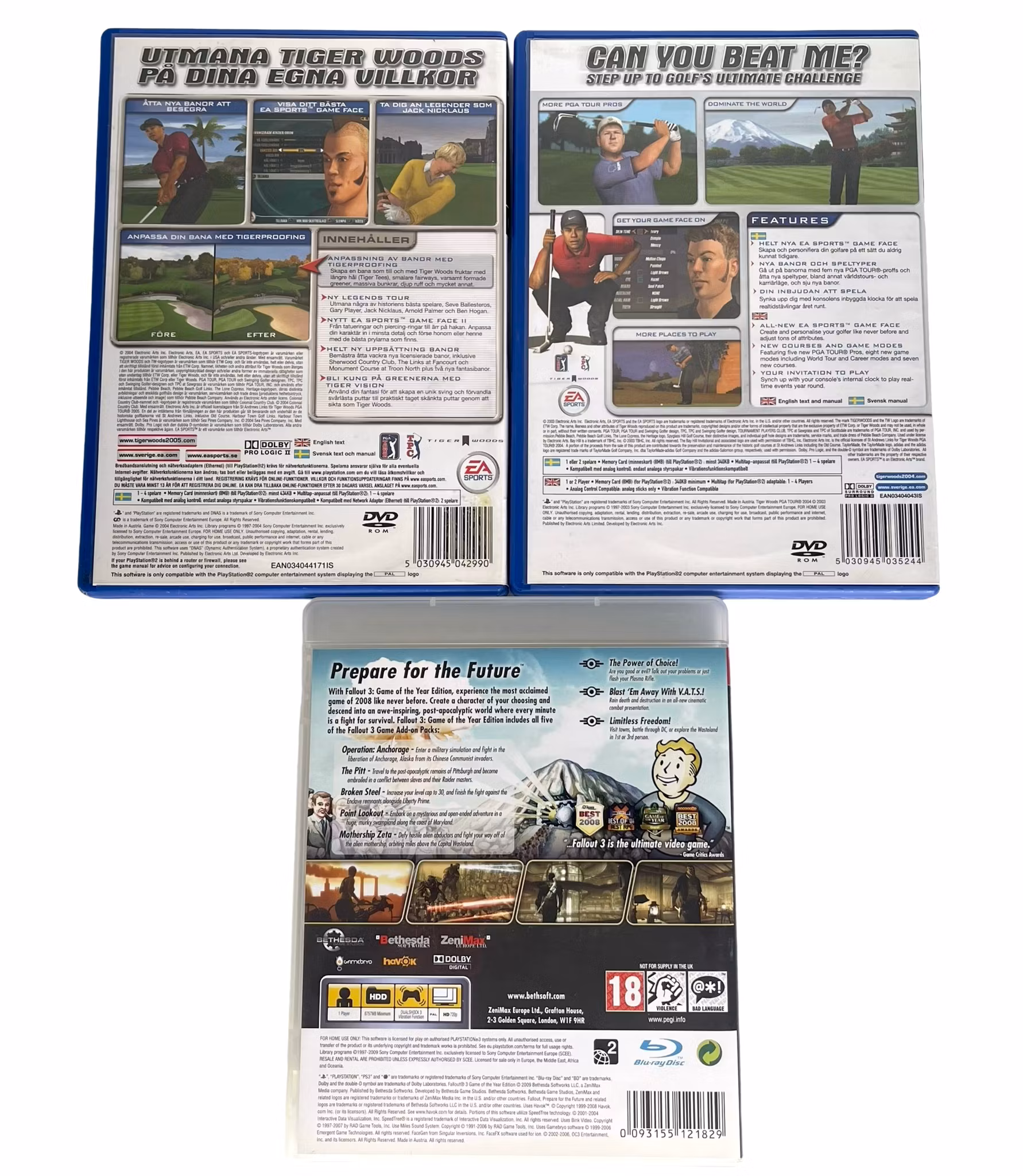 Playstation Spel, Samling 3st