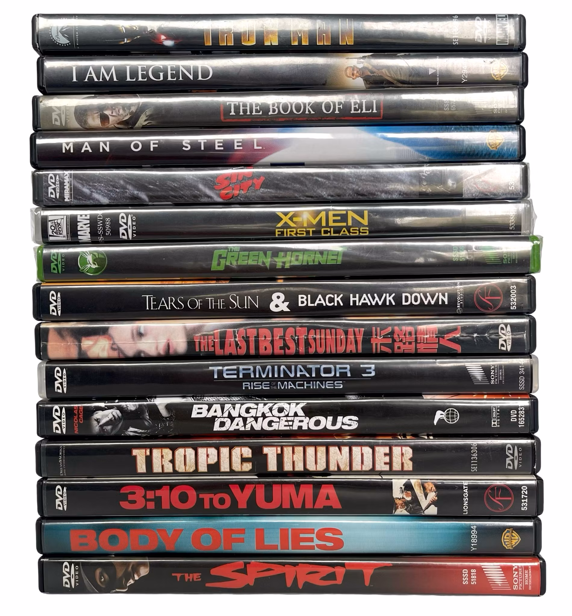 Film d'azione, Collezione 15 pz