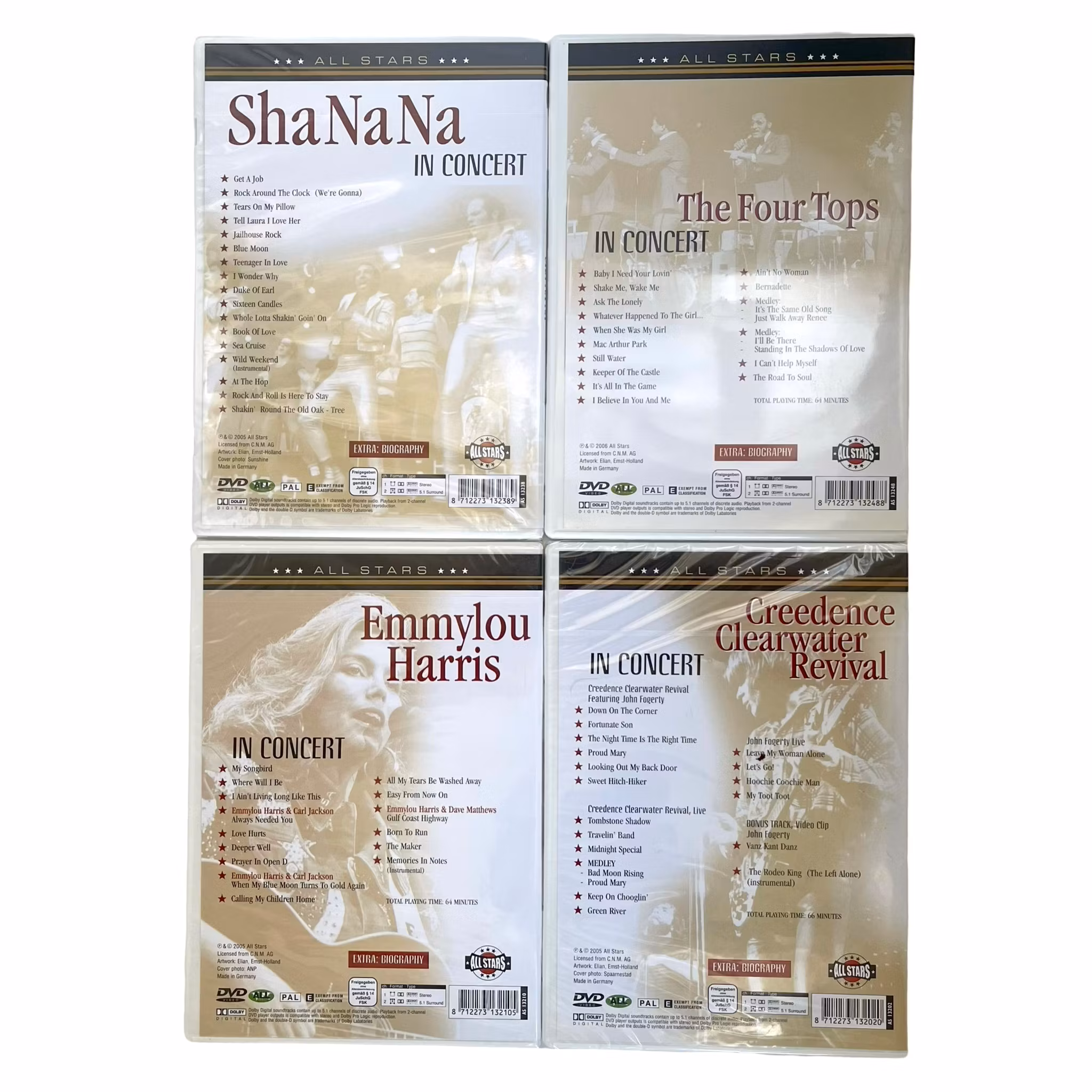 Collezione DVD All Stars 4 pz