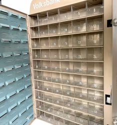 Vintage, Nordia-Sesam Savings box 60 compartments, double key lock, metal