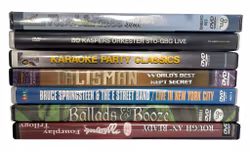 Samling av forskjellig musikk DVD 7 stk
