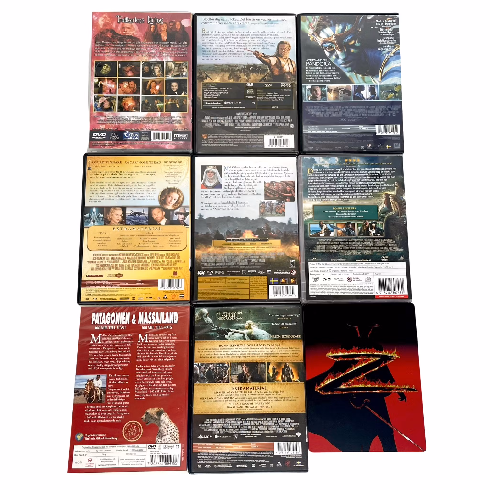 Äventyr DVD Samling 9st