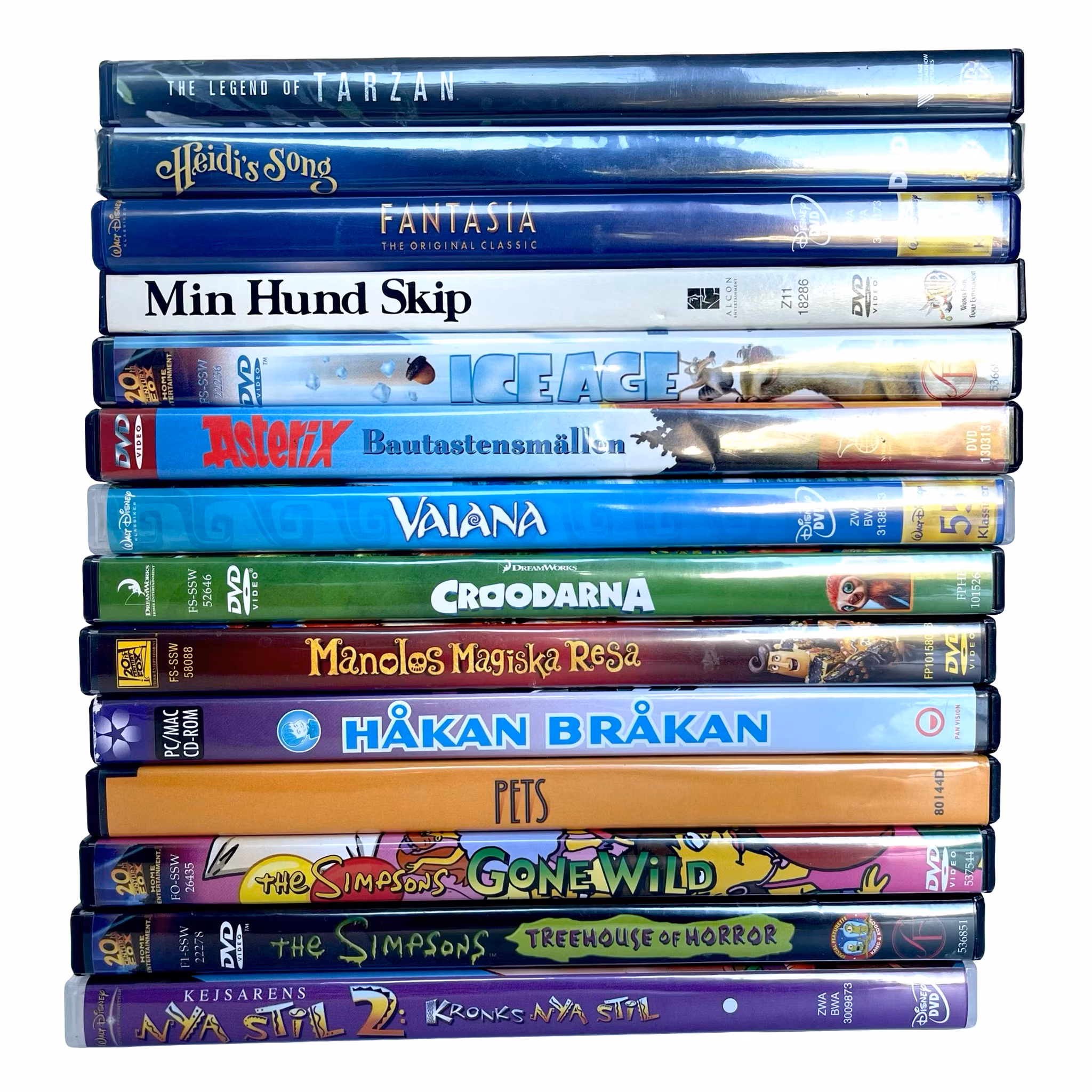 DVD Samling av Familj Filmer 14 st