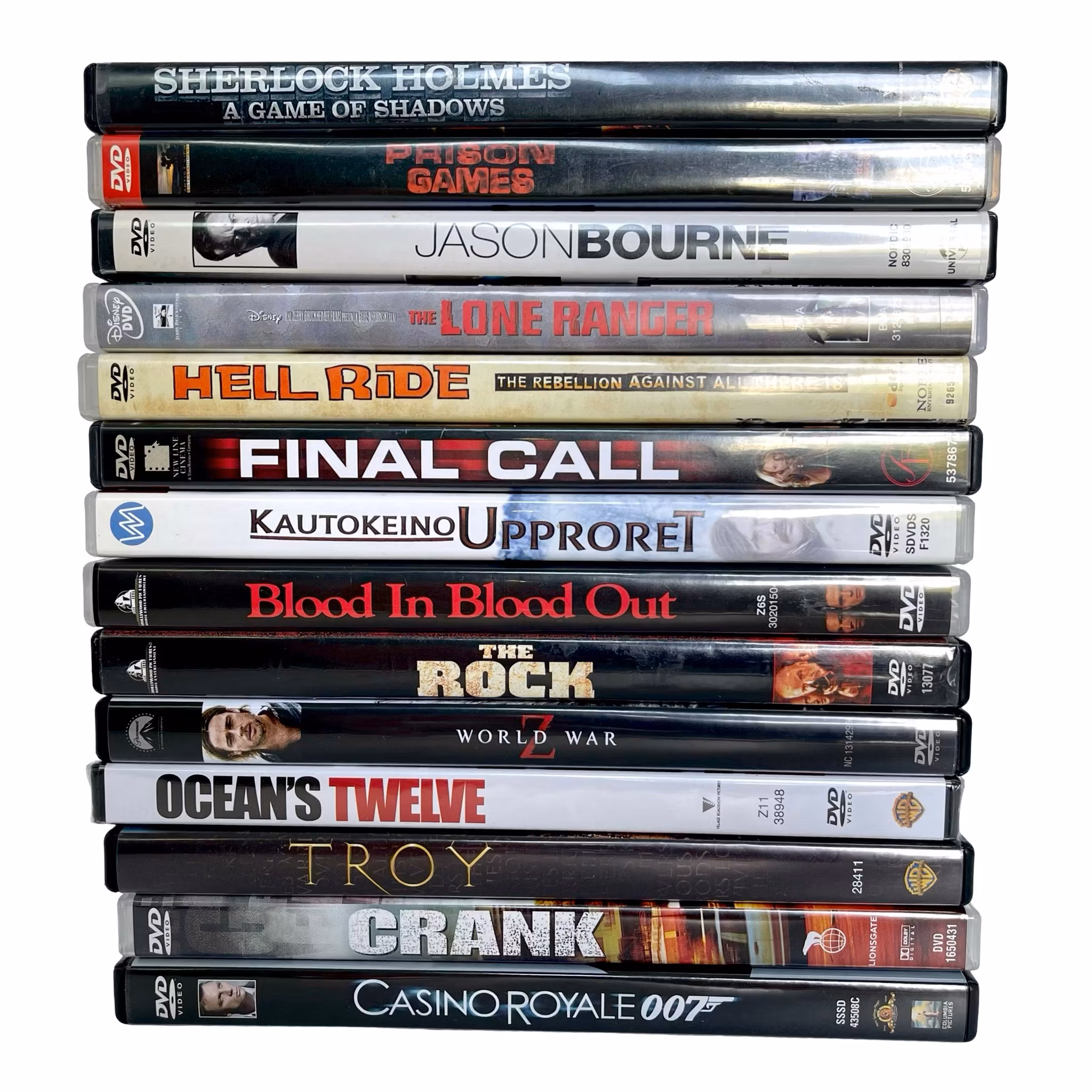 Kolekcja DVD z filmami akcji 14 szt