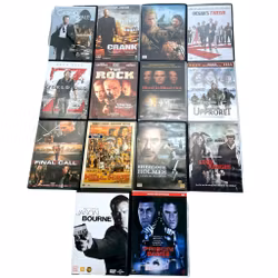 Kolekcja DVD z filmami akcji 14 szt