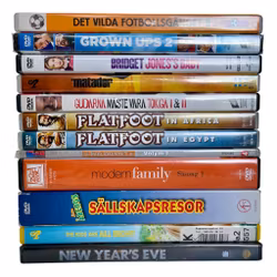 DVD-samling av komediefilmer 12 stk